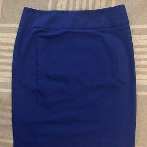 Blue Pencil Skirt